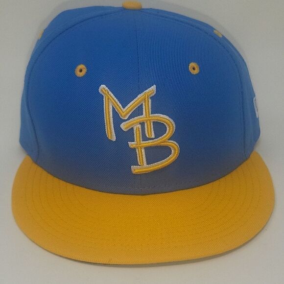 Myrtle Beach Pelicans NEW ERA 59/FIFTY ON FIELD 2TONE GAME LOGO CAP - Picture 1 of 4
